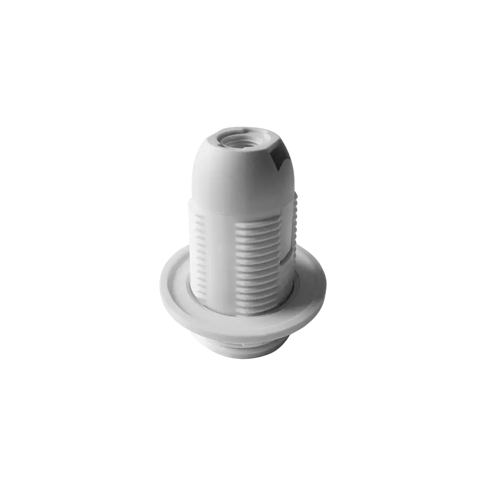 ⁨Thermoplastischer Halter E14 mit Flansch, weiß⁩ im Wasserman.eu