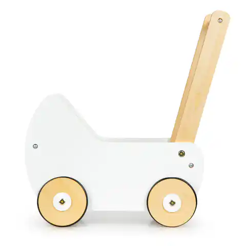 ⁨Drewniany wózek dla lalek pchacz chodzik ECOTOYS⁩ w sklepie Wasserman.eu