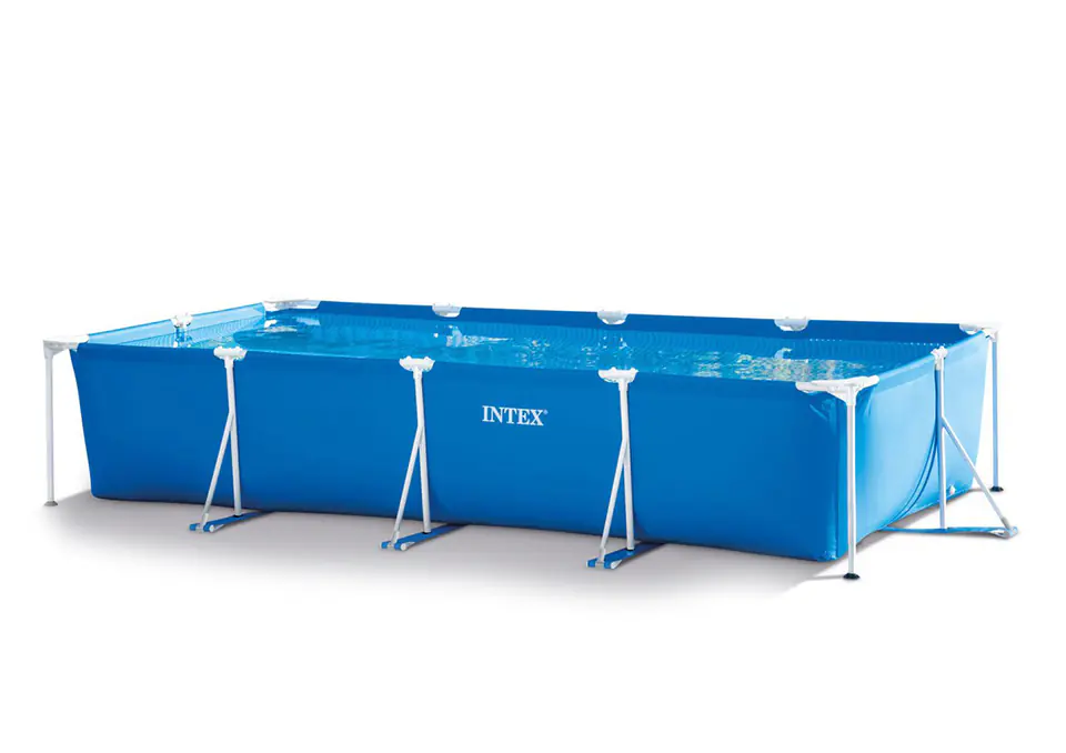 ⁨Basen ogrodowy stelażowy duży prostokątny 4,5x2,2m Intex⁩ w sklepie Wasserman.eu