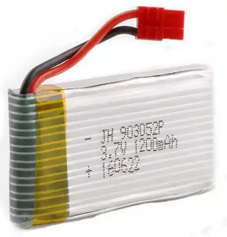 ⁨Wiederaufladbare Batterie 1200mAh 3.7V LiPo X5 SYMA⁩ im Wasserman.eu
