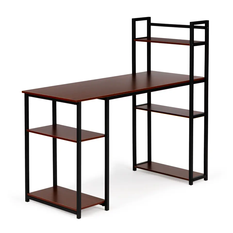 Computer desk table shelf shelf loft oak at Wasserman.eu
