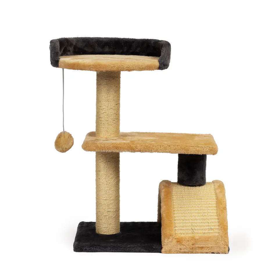 ⁨Cat scratching post bunk bed tree hanging toy⁩ at Wasserman.eu