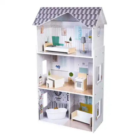 ⁨Dollhouse with Furniture Residence Grace Ecotoys⁩ at Wasserman.eu