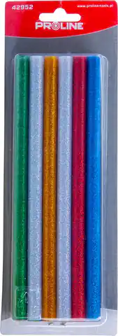 ⁨Glue in glitter sticks, 11mm, pcs.12*200mm, card, proline⁩ at Wasserman.eu