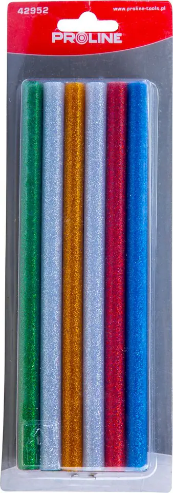 ⁨Glue in glitter sticks, 11mm, pcs.12*200mm, card, proline⁩ at Wasserman.eu