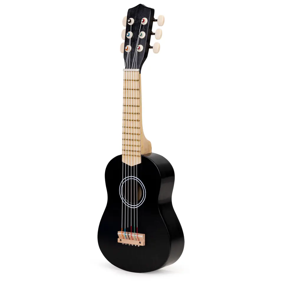 Gitara klasyczna drewniana dla dzieci - czarne pudło rezonansowe 6 strun ECOTOYS w sklepie Wasserman.eu