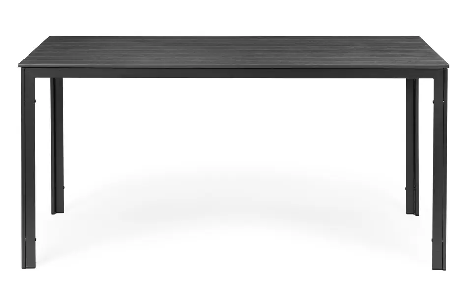 Stół ogrodowy 6-osobowy 156x78 cm polywood meble na taras szary w sklepie Wasserman.eu