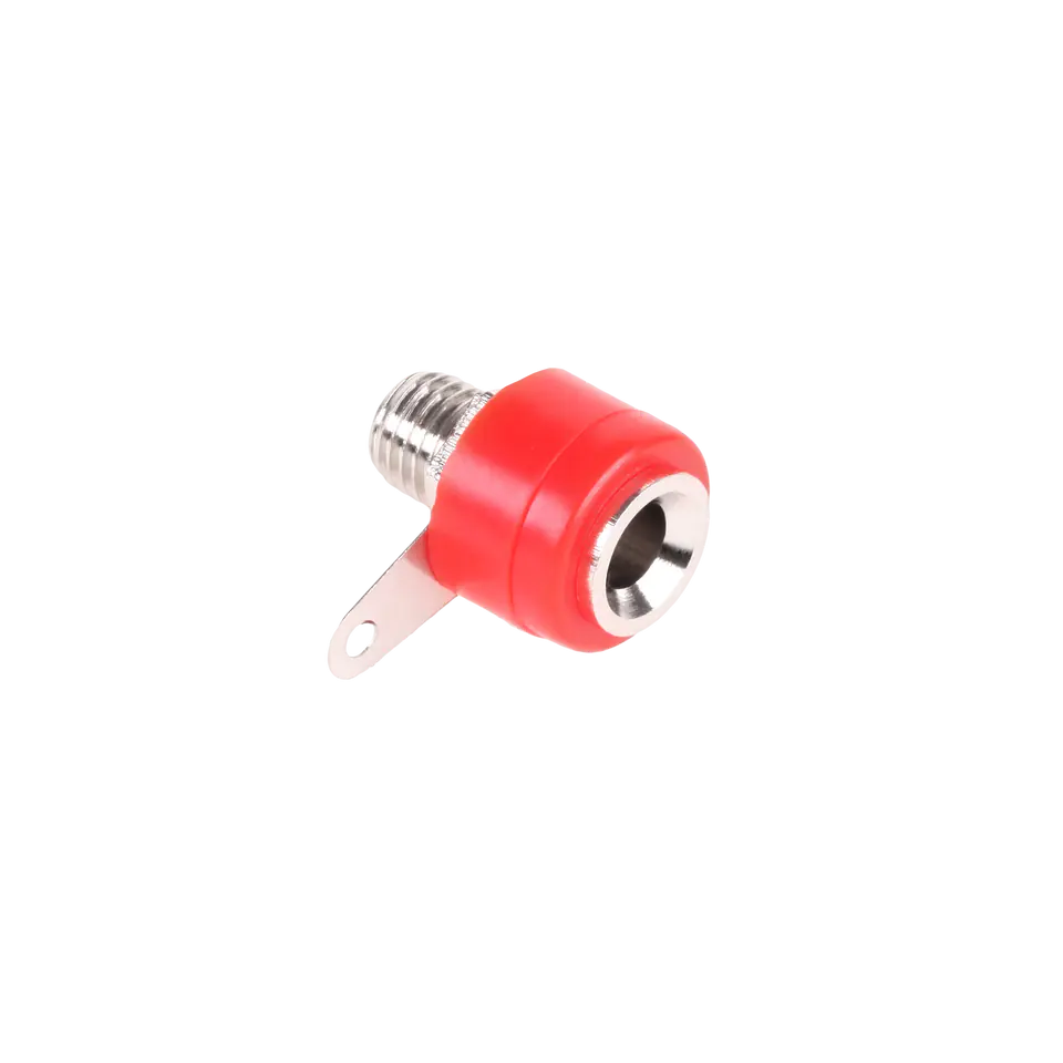 ⁨Banana mounting socket plastic red Cabletech⁩ at Wasserman.eu