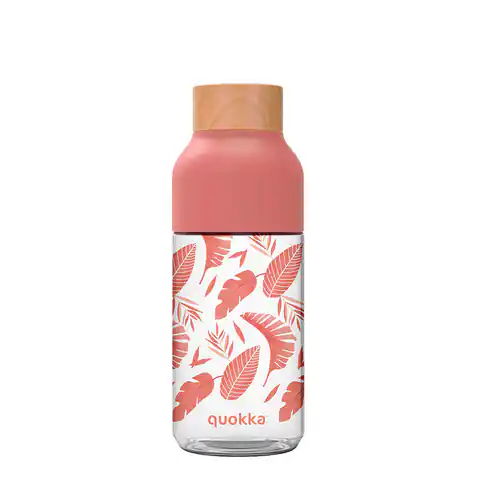 ⁨Quokka Ice - Butelka na wodę z tritanu 570 ml (Pink Botanical)⁩ w sklepie Wasserman.eu