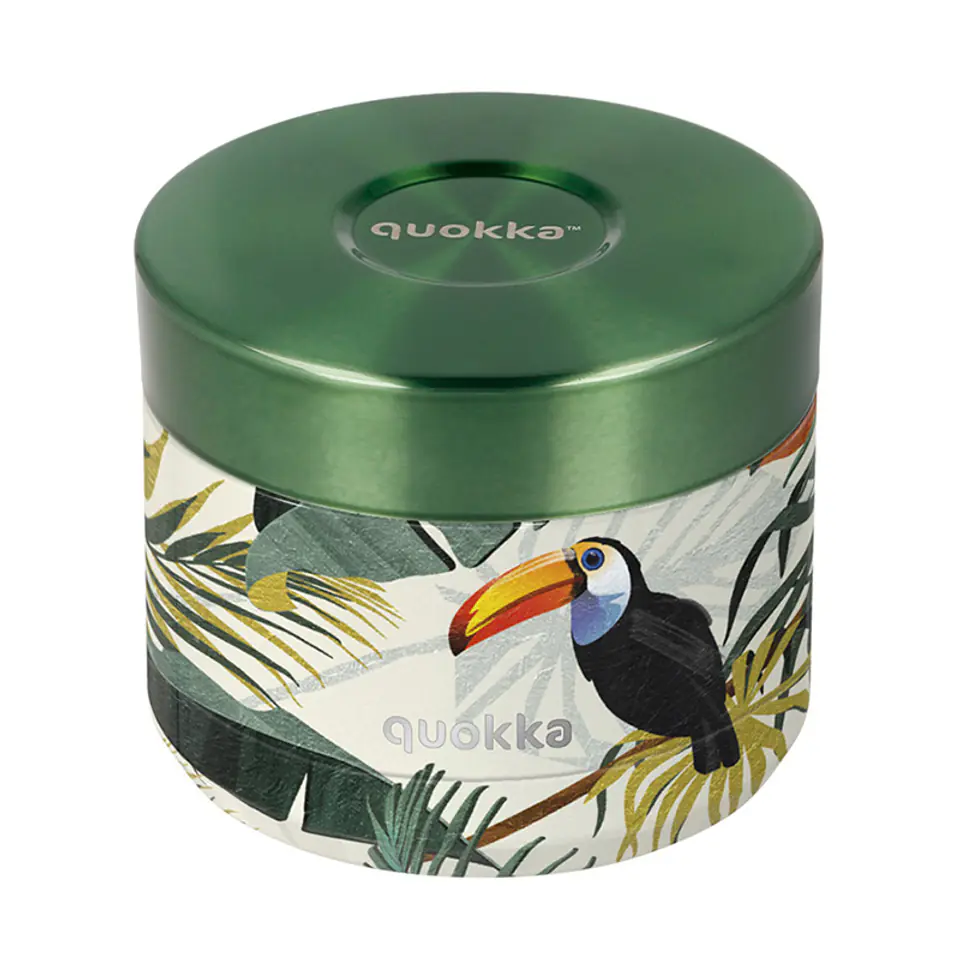 ⁨Quokka Whim Food Jar - Thermal lunchbox / thermos dinner 360 ml (Tropical)⁩ at Wasserman.eu