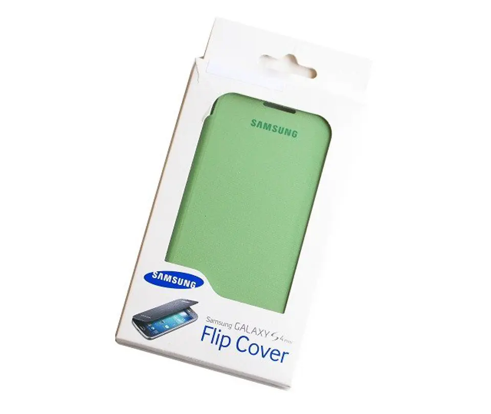 ⁨Etui Flip Cover SAMSUNG I9190 S4 MINI zielone⁩ w sklepie Wasserman.eu