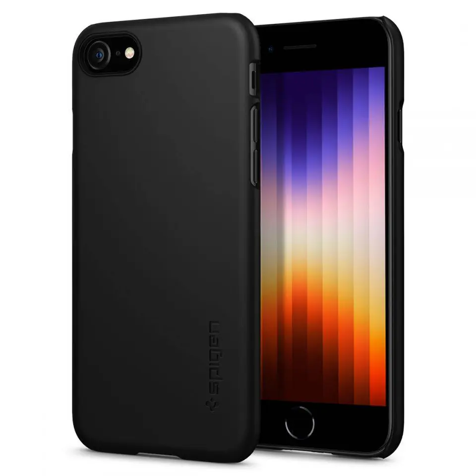 ⁨Spigen Thin Fit iPhone 7/8/SE 2020/2022 black/black 042CS20427⁩ at Wasserman.eu