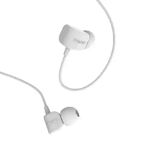 ⁨Słuchawki douszne zestaw słuchawkowy REMAX HF RM-502 białe⁩ w sklepie Wasserman.eu