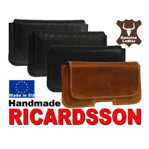 ⁨Smooth leather holster SAMSUNG S3/S4/IPHONE 6 / SE 2020 black⁩ at Wasserman.eu