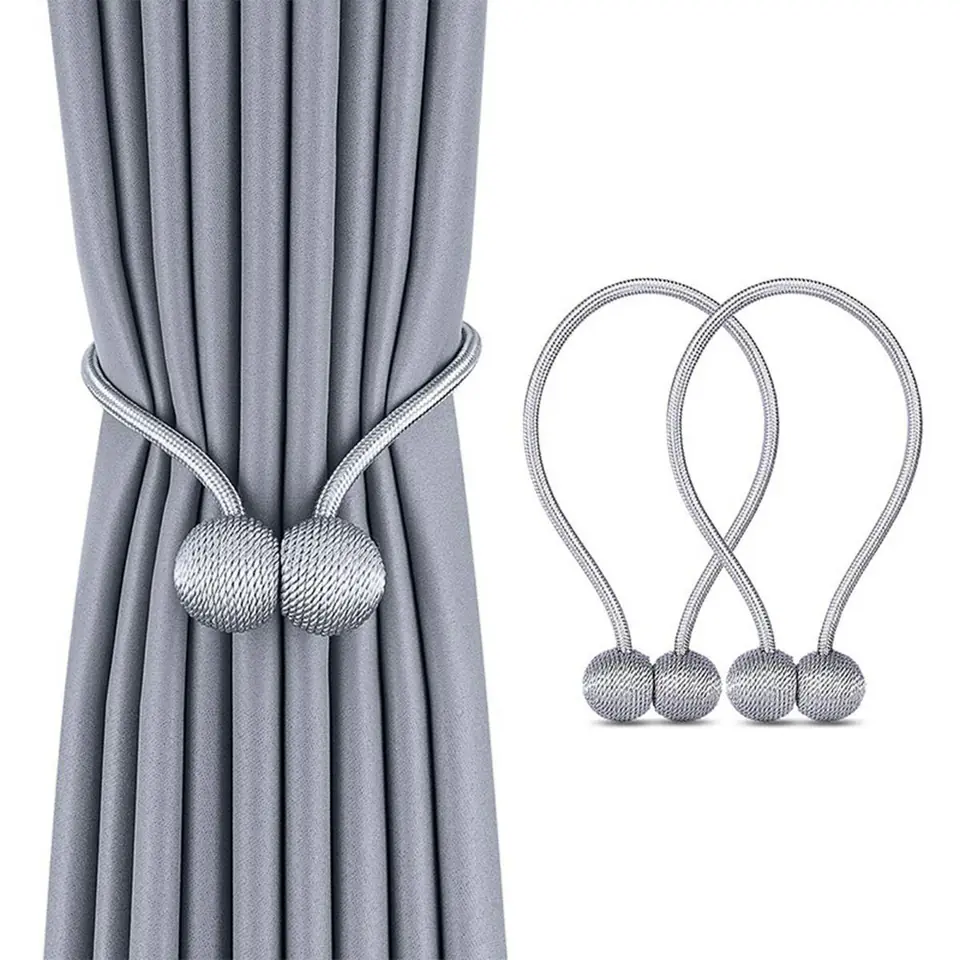 ⁨AG701 Curtain buckle grey 2pcs⁩ at Wasserman.eu