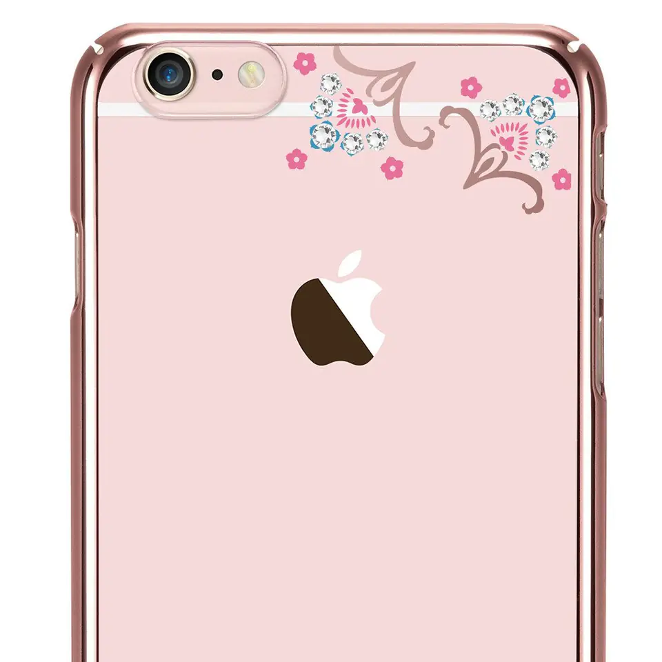 ⁨X-FITTED Case Swarovski IPHONE 6+ Luckyflower light pink PPXHP⁩ at Wasserman.eu