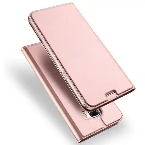 ⁨Dux ducis skin leather case SAMSUNG A8+ PLUS 2018 light pink⁩ at Wasserman.eu