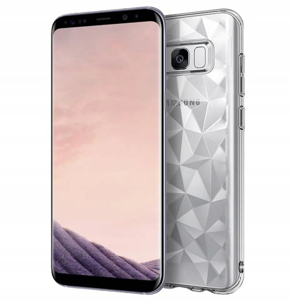 ⁨Etui slim Diamond SAMSUNG S8+ transprentne⁩ w sklepie Wasserman.eu