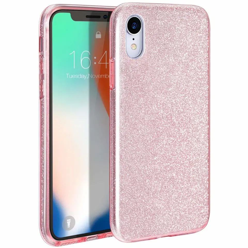 ⁨Glitter case MOTOROLA MOTO G7 pink⁩ at Wasserman.eu