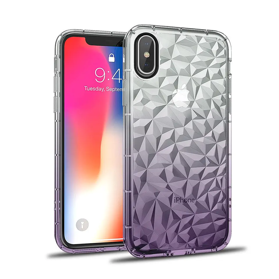 ⁨Etui Diamond Ombre Lg K10 2018 fioletowe⁩ w sklepie Wasserman.eu