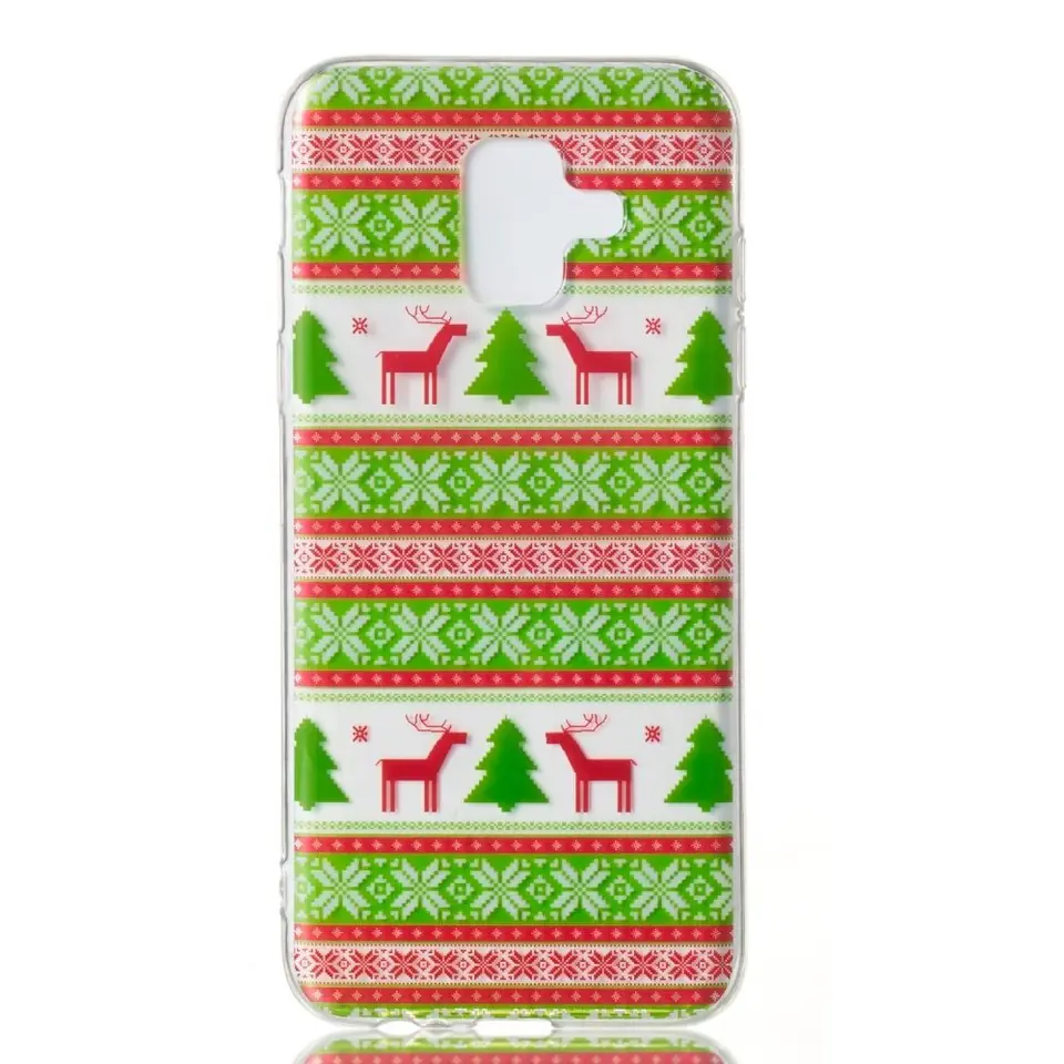 ⁨Slim Art Case SAMSUNG A6 2018 Christmas tree and reindeer⁩ at Wasserman.eu