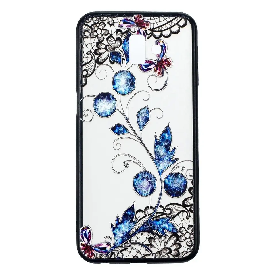 ⁨Slim Art Case SAMSUNG J6+ J6 PLUS butterfly and flower⁩ at Wasserman.eu