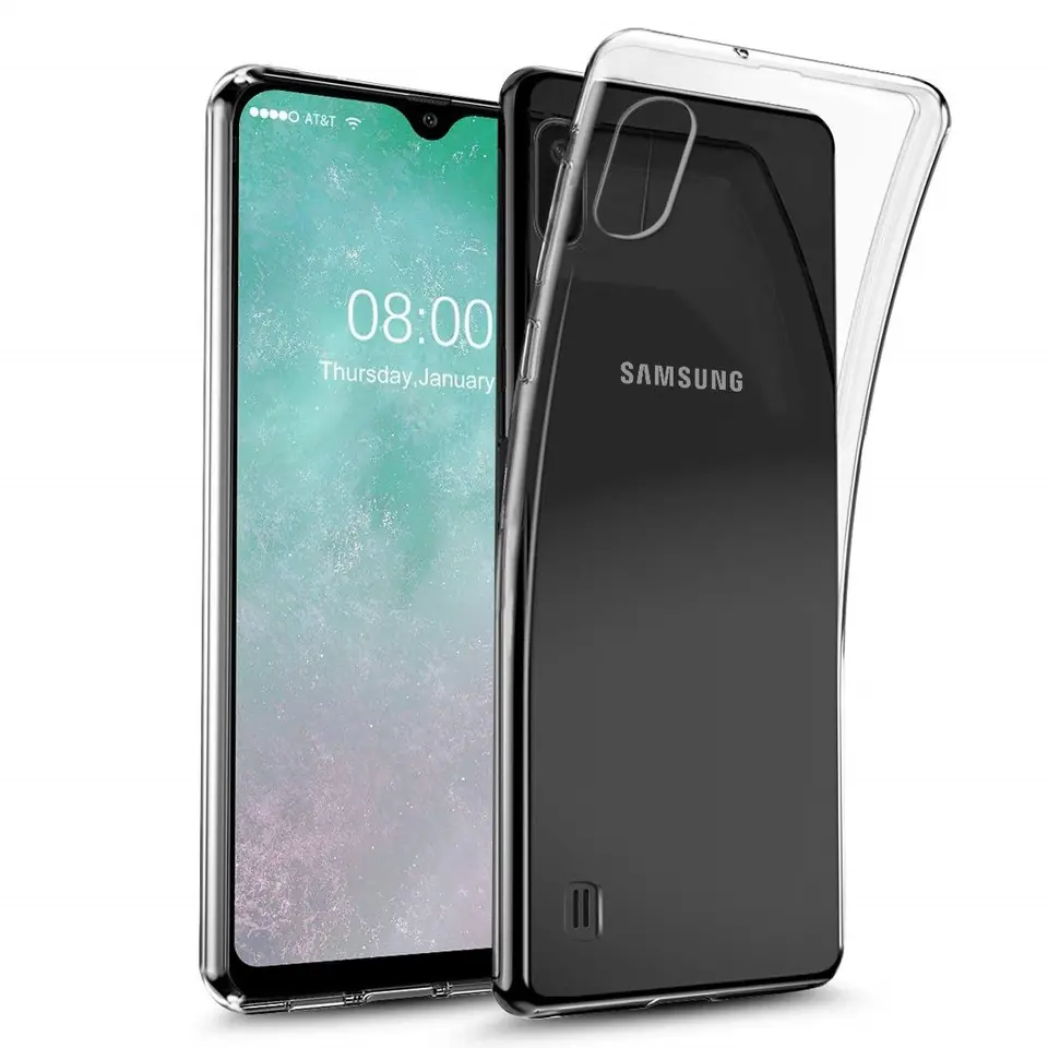 ⁨Etui Back żel pokrowiec na tył SAMSUNG GALAXY A10 transparentne⁩ w sklepie Wasserman.eu