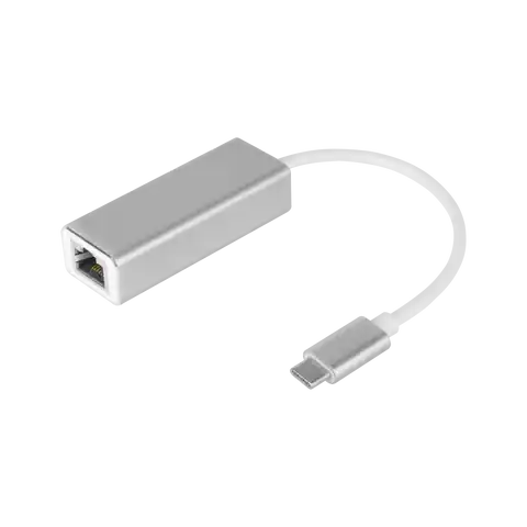 ⁨Adapter USB Type-C - RJ45 LAN gigabit 10/100/1000 Mb Kruger&Matz⁩ at Wasserman.eu