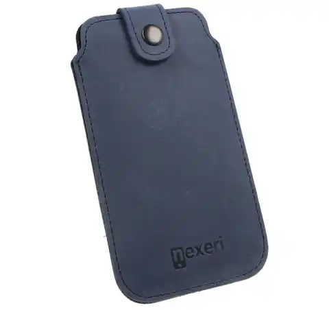 ⁨Case Leather Pocket Nexeri Leather Pocket XXL SAMSUNG GALAXY A10 / M21 / S20+ / IPHONE 8+ PLUS navy blue⁩ at Wasserman.eu