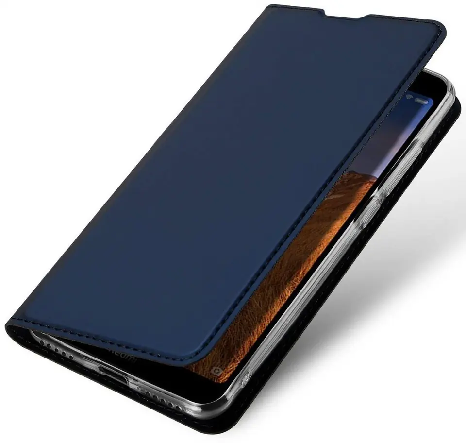 ⁨Etui HUAWEI MATE 30 z klapką Dux Ducis skórzane Skin Leather granatowe⁩ w sklepie Wasserman.eu