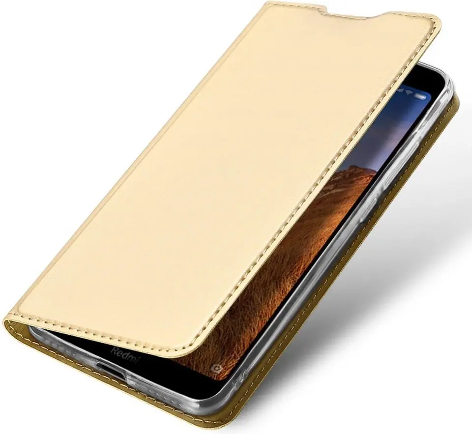 ⁨Etui HUAWEI MATE 30 z klapką Dux Ducis skórzane Skin Leather złote⁩ w sklepie Wasserman.eu