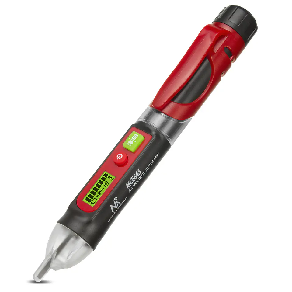 ⁨Maclean Non-Contact Voltage Detector, Detector, Backlit Display, Built-in Flashlight, 12-1000V, MCE645⁩ at Wasserman.eu