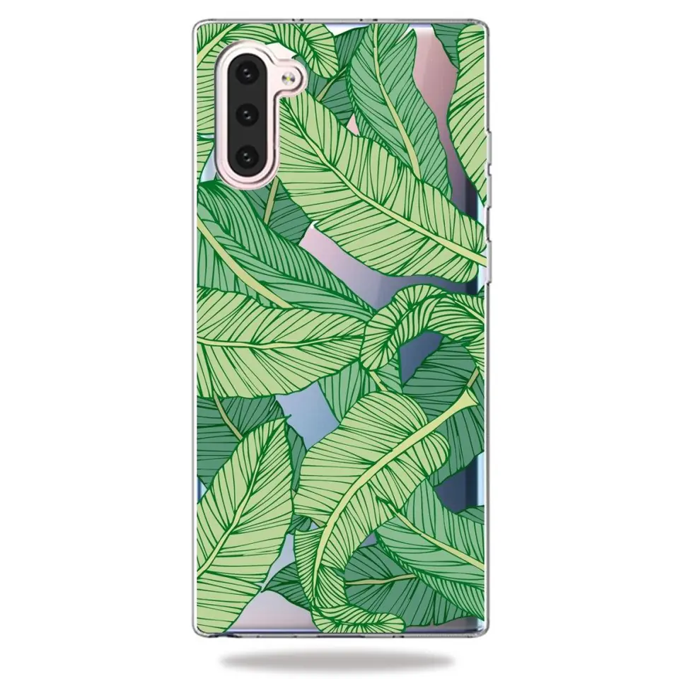 ⁨Slim case Art Patterns SAMSUNG GALAXY NOTE 10 leaves⁩ at Wasserman.eu