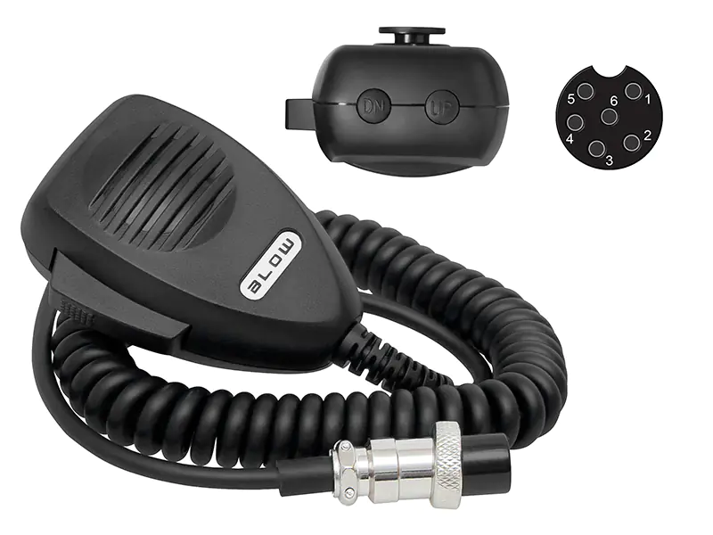 Microphone for CB 6PIN + switches at Wasserman.eu
