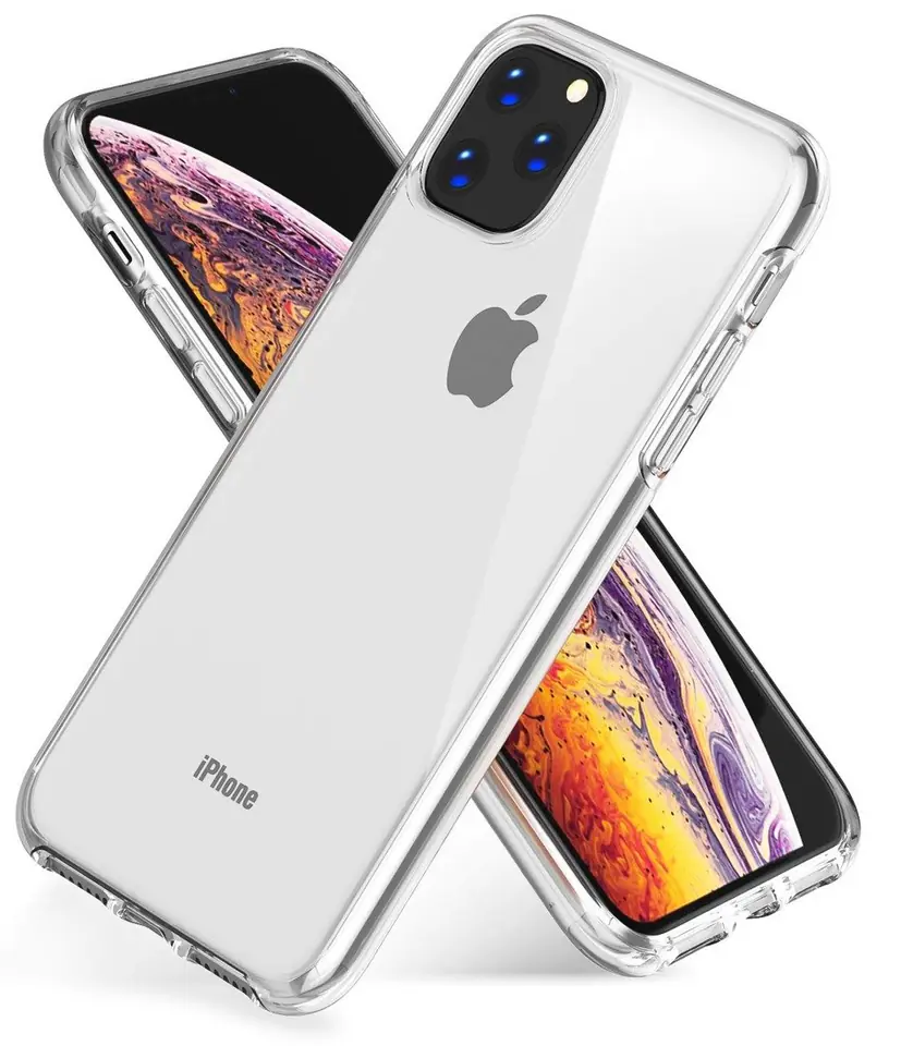 ⁨Case IPHONE 11 PRO MAX Slim case Protect 2mm clear cover transparent⁩ at Wasserman.eu