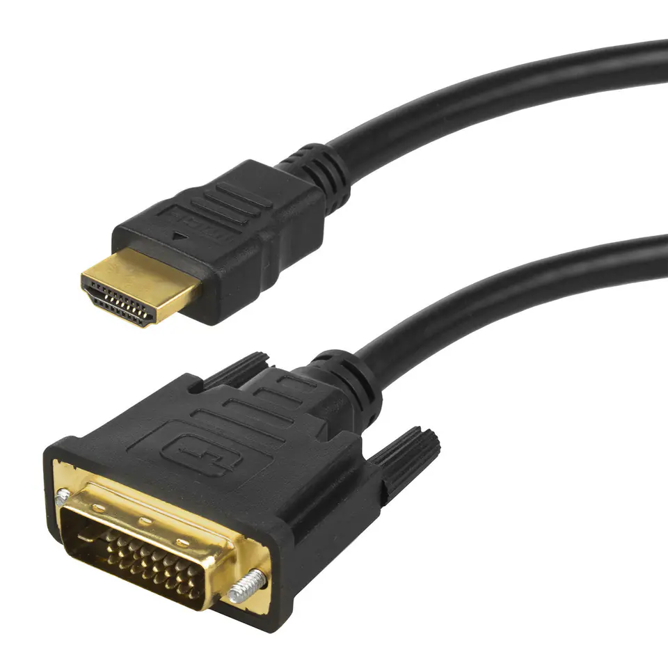 ⁨Przewód kabel DVI-HDMI Maclean, v1.4, 2m, MCTV-717⁩ w sklepie Wasserman.eu