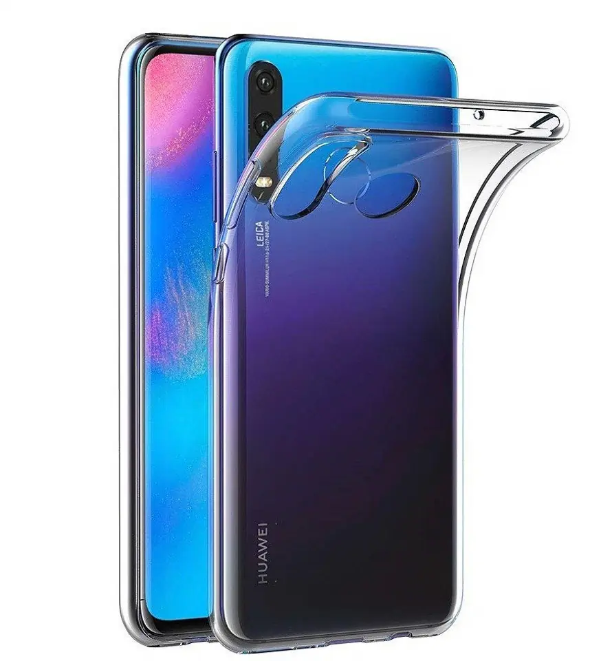 ⁨Case HUAWEI P30 LITE Slim case Protect 2mm clear cover transparent⁩ at Wasserman.eu