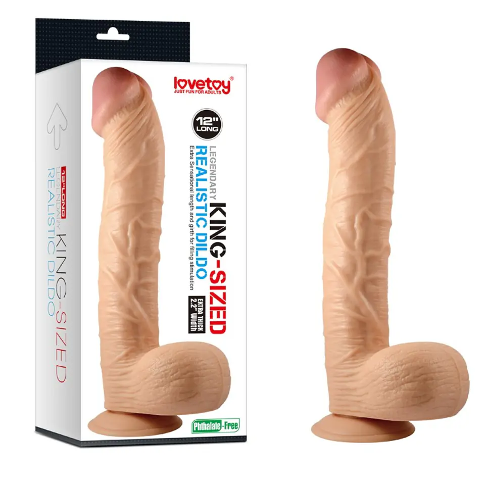 ⁨Dildo with suction cup Legendary giant realistic 32 cm Lovetoy⁩ at Wasserman.eu