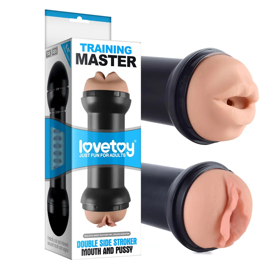 ⁨Masturbator LOVETOY Traning Master Double Side Stroker Mouth and Pussy⁩ w sklepie Wasserman.eu