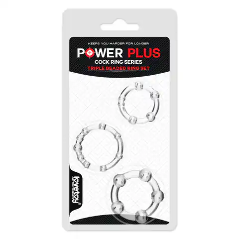 ⁨PIERŚCIENIE Power Plus Triple Beaded Ring Set⁩ w sklepie Wasserman.eu