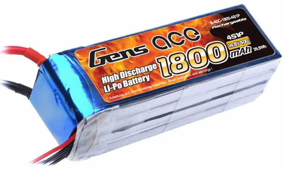 1800mAh 14.8V 40C Gens Ace w sklepie Wasserman.eu