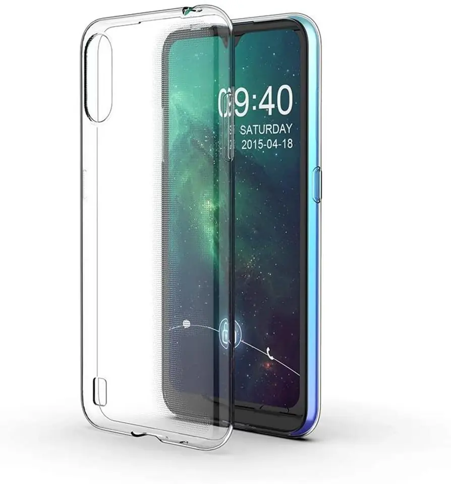 ⁨Etui SAMSUNG GALAXY A01 Back Żel transparentne⁩ w sklepie Wasserman.eu