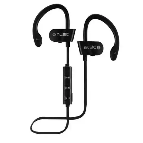 ⁨Słuchawki bezprzewodowe Bluetooth RT558 + Kabel Micro USB czarne⁩ w sklepie Wasserman.eu