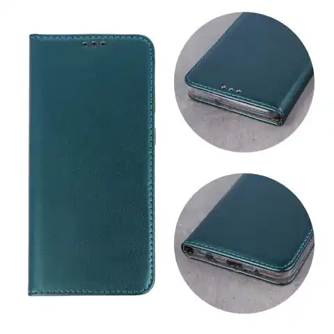 ⁨Etui HUAWEI Y6 2019 portfel z klapką skóra ekologiczna Kabura Magnet Book zielony⁩ w sklepie Wasserman.eu