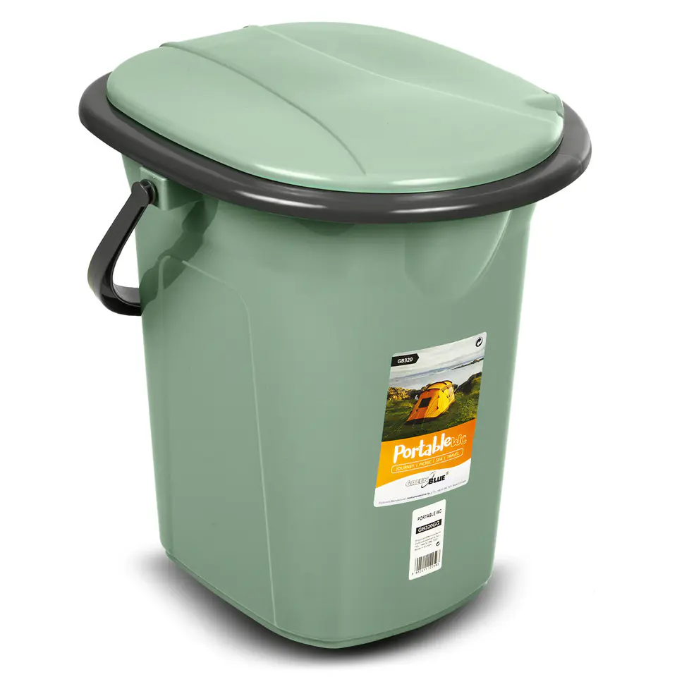 ⁨GreenBlue GB320GG Tourist Toilet green-grey⁩ at Wasserman.eu