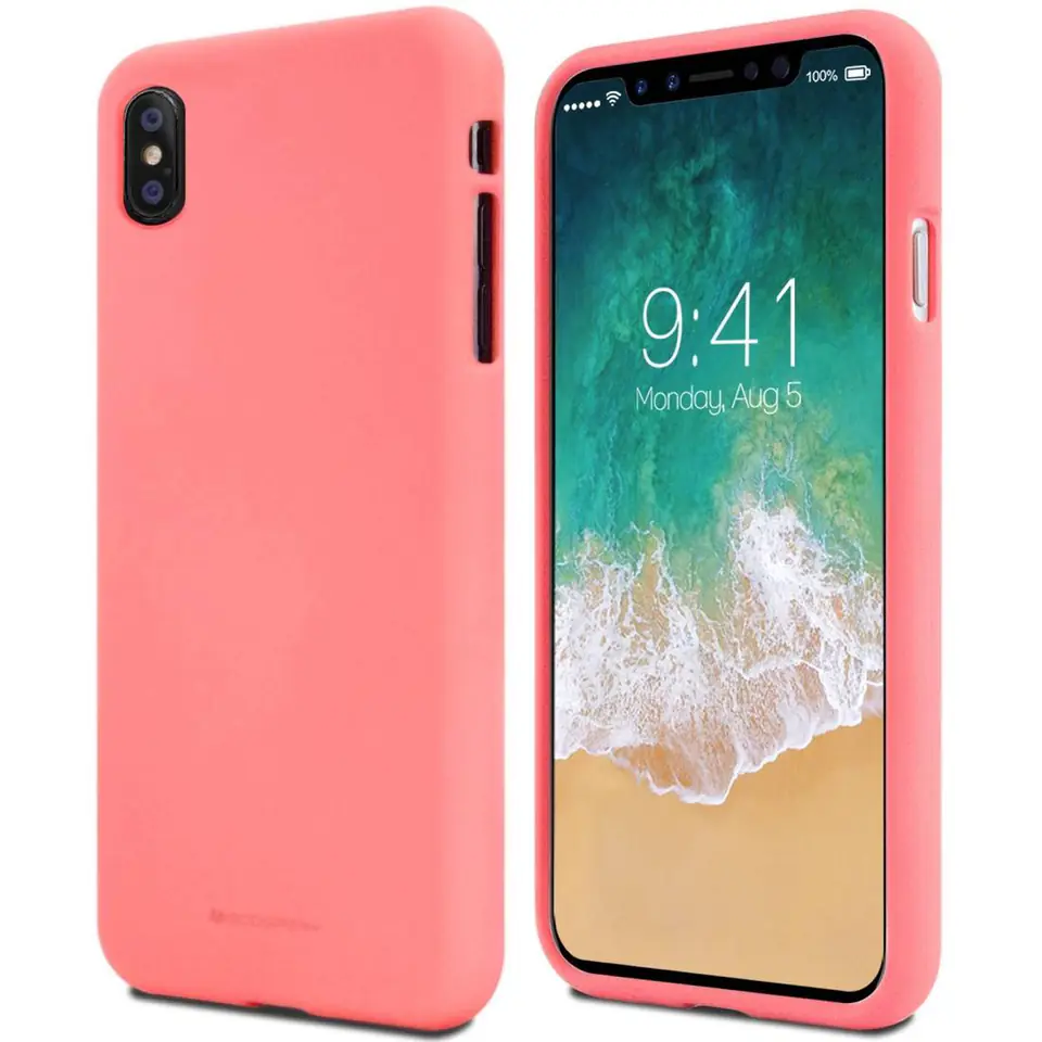 ⁨Case SAMSUNG GALAXY A03S matte silicone Mercury Soft Jelly light pink⁩ at Wasserman.eu