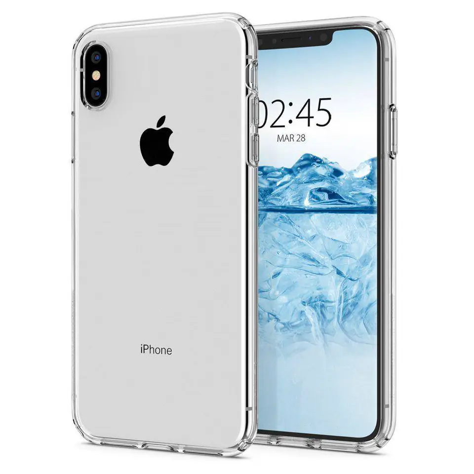 ⁨Etui IPHONE X / XS Spigen Liquid Crystal Clear transparentne⁩ w sklepie Wasserman.eu