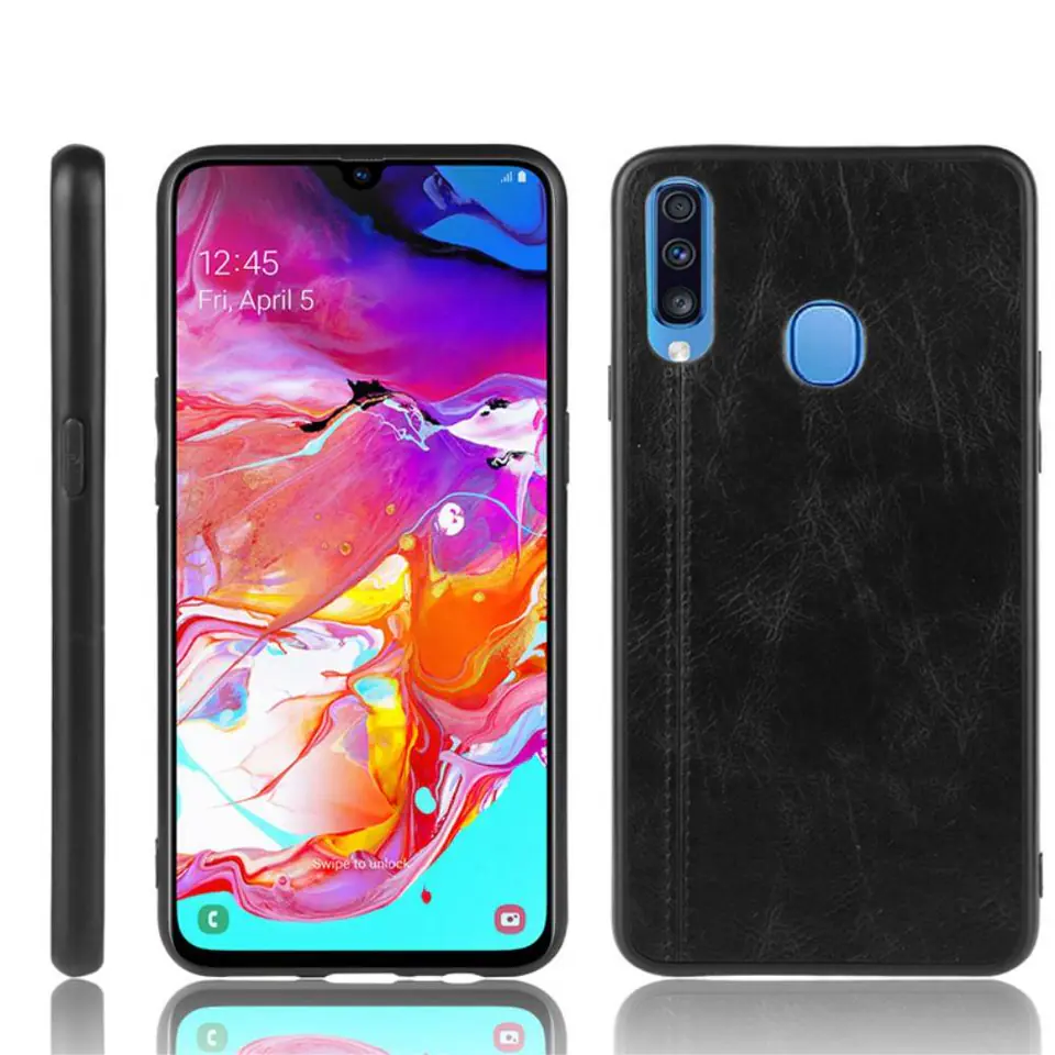 ⁨Case SAMSUNG GALAXY A20S Leather Slim Case black⁩ at Wasserman.eu