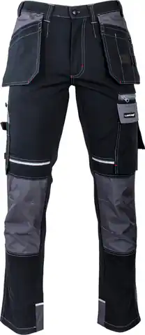 ⁨Pants black and gray with reinforcements, "2xl", ce, lahti⁩ at Wasserman.eu