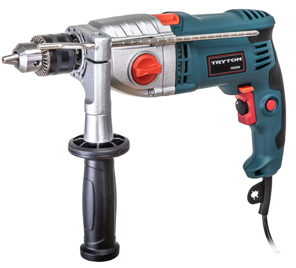 ⁨Two-speed impact drill 1050w, 0-1200/min/0-3200/min⁩ at Wasserman.eu